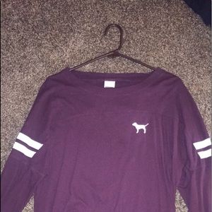 VS Pink jersey long sleeve (wine)